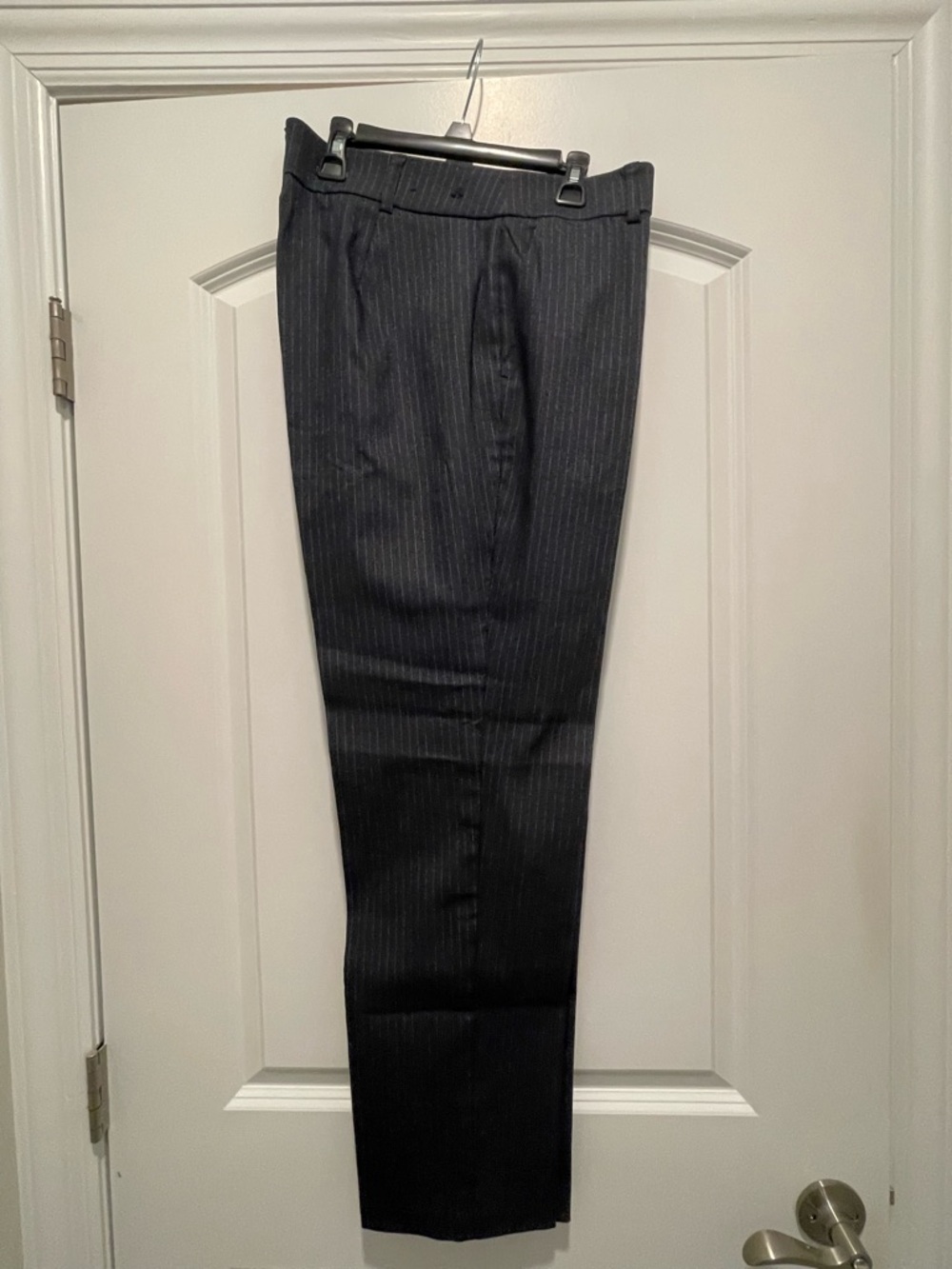 Rafaella Navy Pinstripe Dress Pants